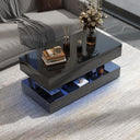 LED Coffee Table with Storage & Drawers