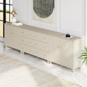 Extra Wide 6-Drawer Dresser with 4 Doors & Storage Compartments