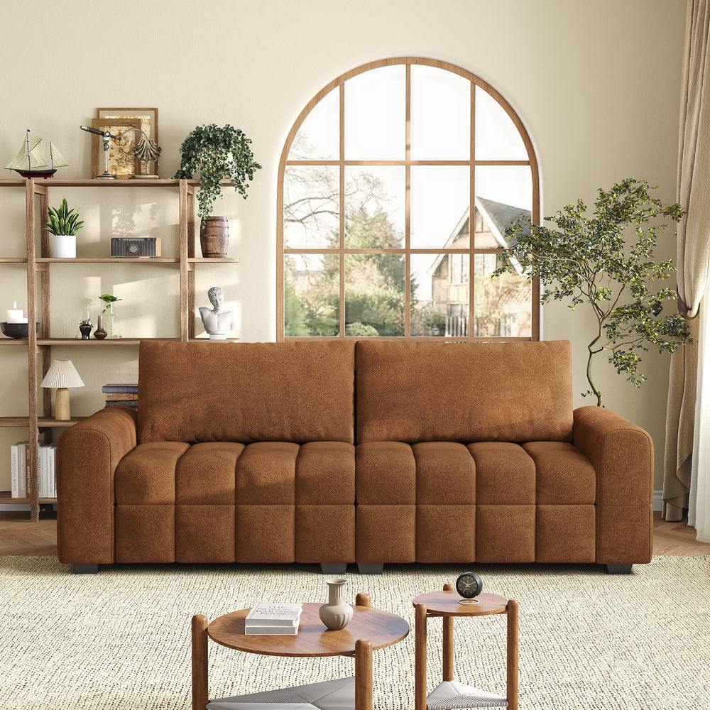 Modern 3-Seater Chenille Sofa Couch