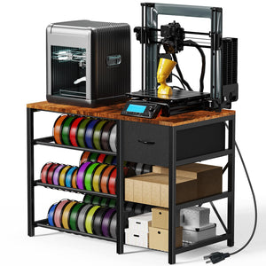 3D Printer Stand with Filament Storage & Drawer