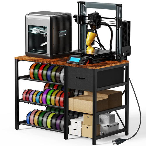 3D Printer Stand with Filament Storage & Drawer