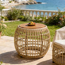 Bohemian Round Outdoor Side Table