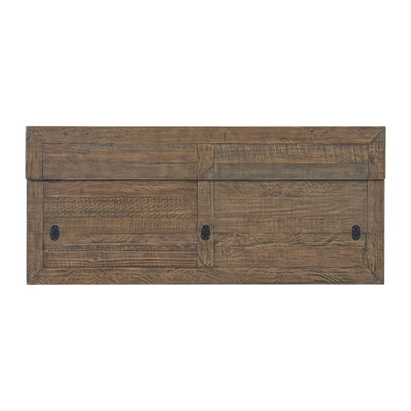 Farmhouse Flip-Top Console Dining Table – Solid Pine Wood