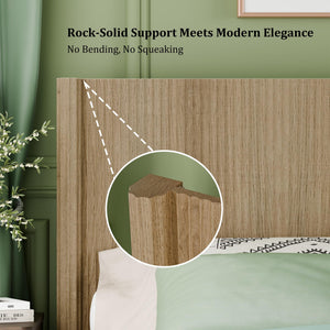 Fluted Wall-Mounted Headboard with LED Lighting