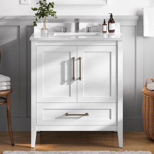 30-Inch Freestanding Bathroom Vanity with Undermount Sink