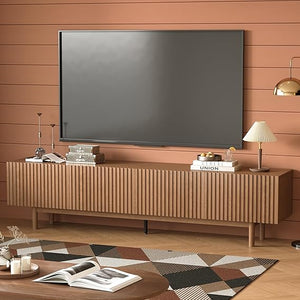 86" Mid-Century Modern TV Stand with Storage