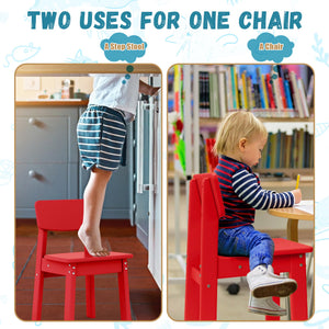 Kids Outdoor Dining Chair Set of 2 – Step Stool Toddler Chair