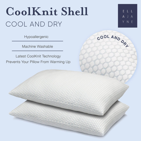 Cooling Gel Fiber Bed Pillows for Sleeping – Pack of 2