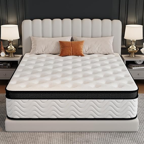 Hybrid Pocket Coil Mattress – Memory Foam, Medium Firm, Multiple Sizes