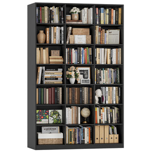 86" Tall 21-Cube Bookshelf – 7-Tier Open Storage Bookcase