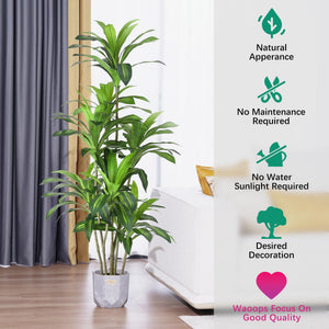 Tall Artificial Dracaena Tree – Indoor Fake Plant Decor