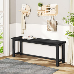 Industrial Dining Bench Set of 2 – Wood & Metal Kitchen Bench