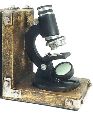 Golden Scientist Decorative Bookends