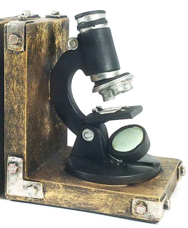 Golden Scientist Decorative Bookends