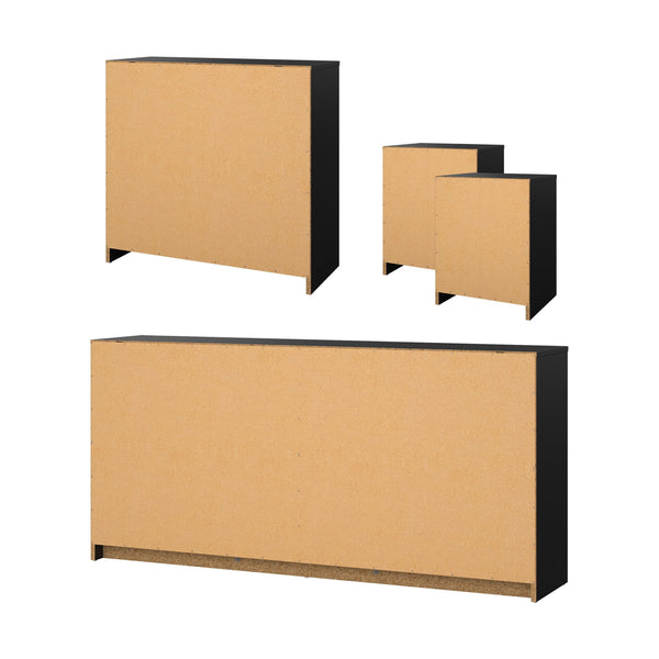 4-Piece Bedroom Set – Black