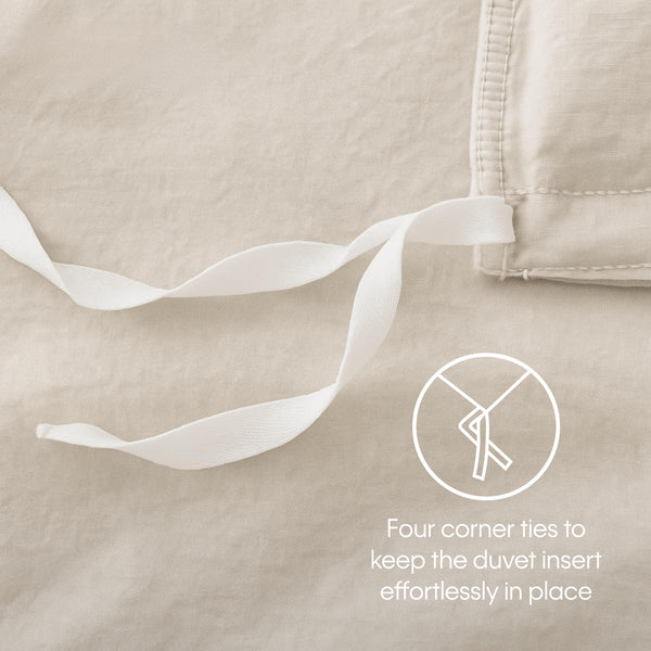 Seersucker Duvet Cover Set with Shams | Queen & King