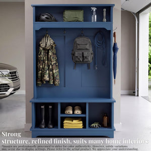 Hall Tree with Bench and Shoe Storage