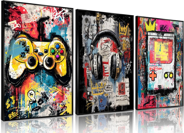 Gaming Wall Art Canvas Set – Framed & Poster Prints
