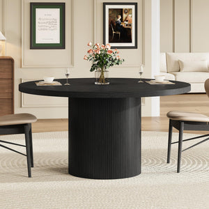 47" Round Dining Table with Fluted Base