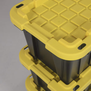 Heavy Duty Stackable Storage Bins with Lids – 5 & 12 Gallon
