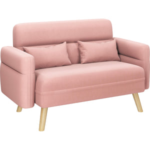 Mid-Century Modern 2-Seater Loveseat Sofa