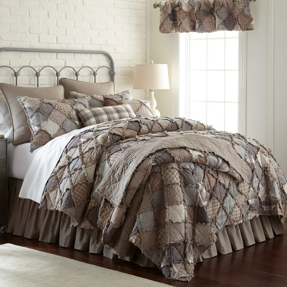 King Size Reversible Cotton Quilt – Smoky Mountain Patchwork