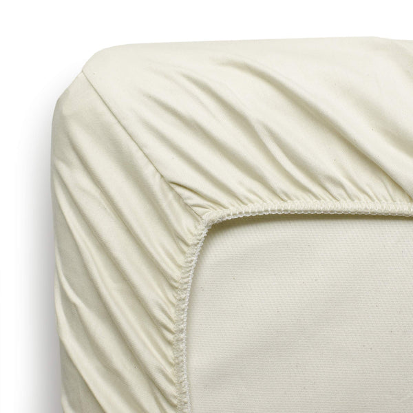 Organic Cotton Crib Fitted Sheet – Standard Size, Ivory
