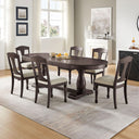 Oval Extendable Solid Wood Dining Table