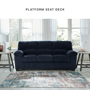 Contemporary Corduroy Sofa – 3-Seat Living Room Couch