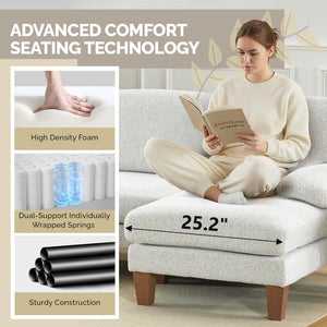 U-Shaped Sectional Couch with Dual Chaise
