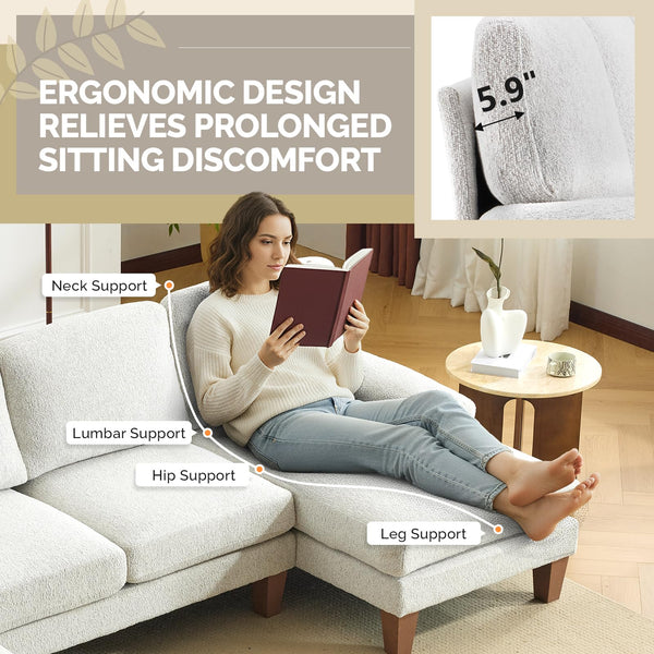 U-Shaped Sectional Couch with Dual Chaise