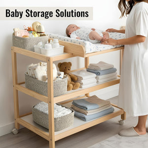 Small Woven Storage Baskets for Organizing – Set of 8