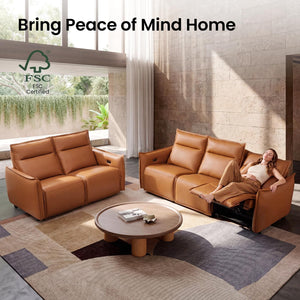 96" Power Recliner Sofa 3-Seater | Zero Gravity | Faux Leather | USB & Type-C