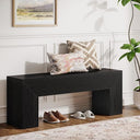 47" Farmhouse Wooden Entryway Bench