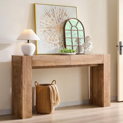 63-Inch Entryway Console Table with Drawers
