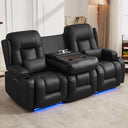 3-Seater Power Reclining Sofa with Console, Massage & Heat