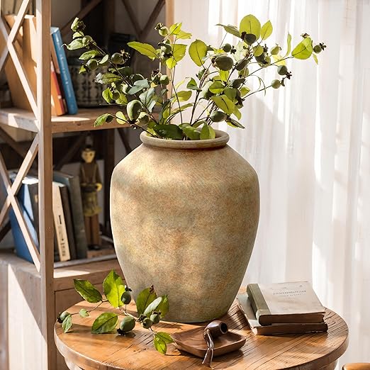 Rustic Terracotta Ceramic Vase