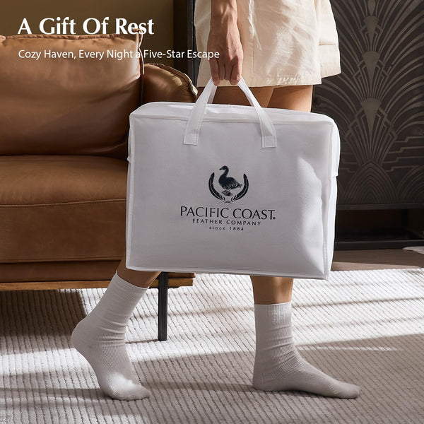 White Goose Down Winter Comforter with 3D Baffle Box