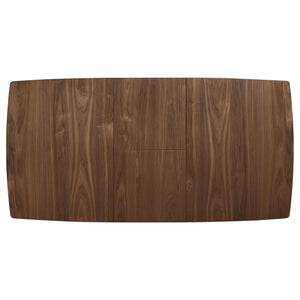 63-Inch Extendable Dining Table with Butterfly Leaf