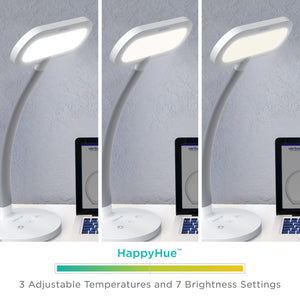 2-in-1 Light Therapy & Task Desk Lamp – UV-Free Full Spectrum LED, 10,000 LUX