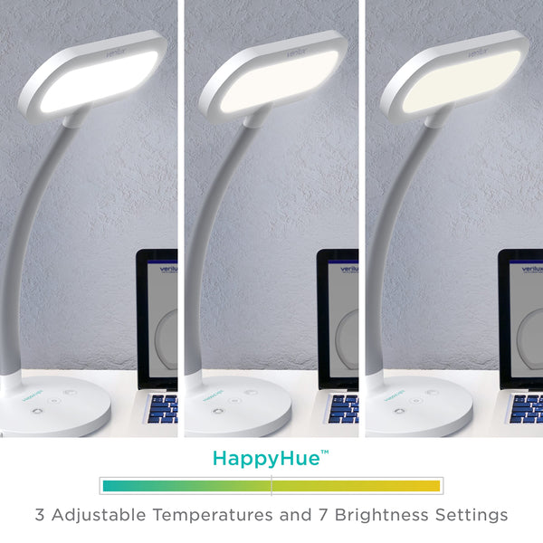 2-in-1 Light Therapy & Task Desk Lamp – UV-Free Full Spectrum LED, 10,000 LUX