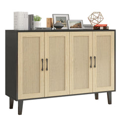 Rattan Door Buffet Sideboard Cabinet