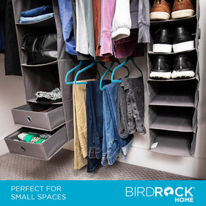 5-Piece Hanging Closet Organizer with Shelves & Drawers
