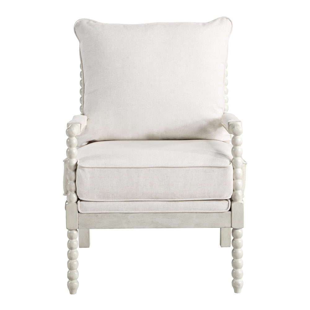 Spindle Accent Chair with Wood Frame