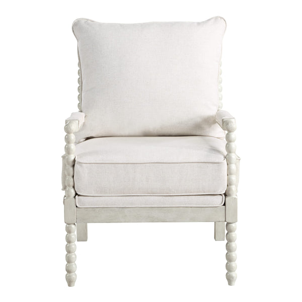 Spindle Accent Chair with Wood Frame