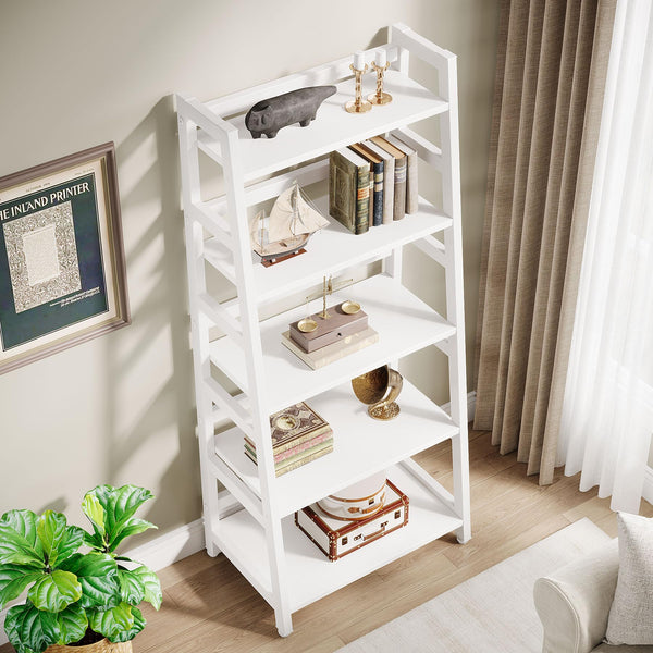 5-Tier Ladder Bookshelf