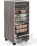 10-Drawer Rolling Storage Cart with Clear Drawers