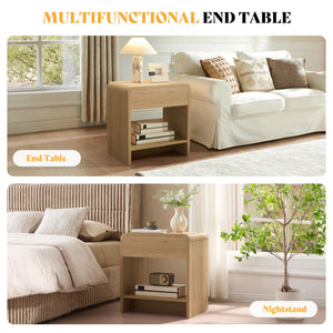 3-Piece Coffee Table & End Table Set with Storage