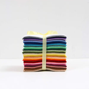 Wool Blend Felt Sheets – 90 Colors, 9" x 12" Craft Pack with Swatch Chart