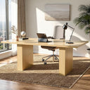 Extendable Home Office Desk 59–77 Inch | Modern Computer Writing Desk